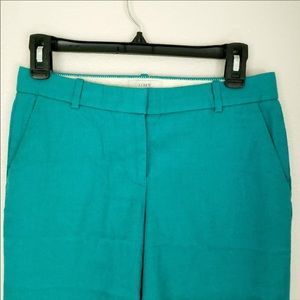 Green j.crew cafe Capri